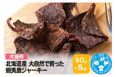 北海道産 大自然で育った蝦夷鹿ジャーキー 50g×5袋