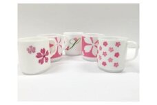 さくら草エコマグカップ5個セット　【11100-0028】