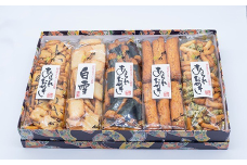 手作りおかき5袋詰め×12箱　【11100-0453】