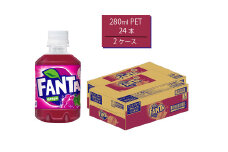 ファンタグレープ 280mlPET×24本×2箱　【11100-0526】
