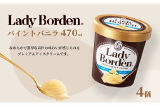 【ロッテ】レディーボーデン　パイント　バニラ　470ml×4個セット　【11100-0607】