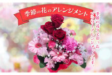 季節の花のアレンジメント　【11100-0763】