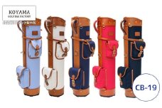 【小山ゴルフバック製作所】キャディバッグ CB-19 ＜帆布×PVC＞　【11100-0998】