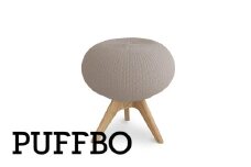 PUFFBO（パフボ）Sサイズ＜座面：ベージュ×脚：ナチュラル＞　【11100-1043】