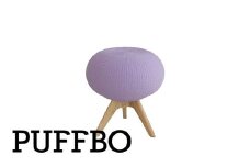 PUFFBO（パフボ）Sサイズ＜座面：ラベンダー×脚：ナチュラル＞　【11100-1049】