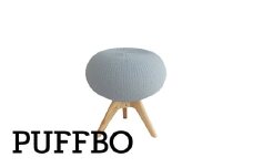 PUFFBO（パフボ）Sサイズ＜座面：アイスグレー×脚：ナチュラル＞　【11100-1051】