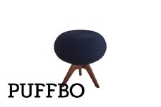 PUFFBO（パフボ）Sサイズ＜座面：ネイビー×脚：ダークブラウン＞　【11100-1054】