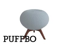 PUFFBO（パフボ）Lサイズ＜座面：アイスグレー×脚：ダークブラウン＞　【11100-1062】