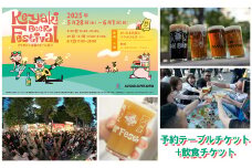 2025けやきひろば春のビール祭り予約テーブルチケット+飲食チケット　〈5/28　01B.4-6人用テーブル　18:00-21:00枠　飲食チケット5枚綴り×2〉　【11100-1487】