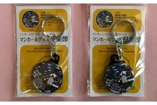 川越市マンホールキーホルダー　2個 ／ ご当地 時の鐘 蔵造りの町並み 小江戸 埼玉県