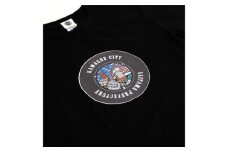 川越市 マンホールTシャツ（黒・Sサイズ） ／ ファッション 服 埼玉県