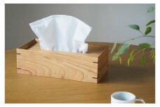 木のティッシュケース ／ 国産広葉樹 落としぶた式【UMEBACHI FURNITURE】