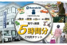 ご家族の散歩・買物・運転の見守り調査チケット（５時間分）