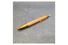 Baton Dor　欅（けやき）木軸ペン・ノック式ボールペン　スペシャルエディション【鼈甲風（艶金）】