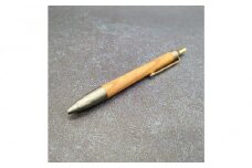 Baton Dor　欅（けやき）木軸ペン・ノック式ボールペン　スペシャルエディション【燻し銀月】
