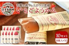  ＠FARM　いちごようかん～8個入りパック～10個セット