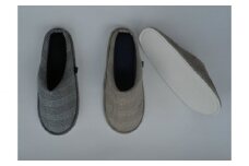 No.262 グレンチェックルームシューズ M 2足セット（ベージュ：ベージュ） ／ 生活雑貨 スリッパ 埼玉県