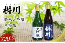 No.289 清酒　桝川　大吟醸　720ml　２本セット ／ お酒 日本酒 埼玉県