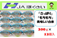 No.323 パックごはん　JAほくさいオリジナル 200g×12個 ／ 彩のかがやき インスタント ライス ご飯 埼玉県 特産品