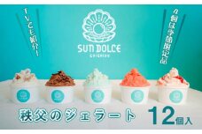 No.479 秩父のジェラート12個入（4個は季節限定品）【TVでも紹介！】 ／ アイス シャーベット スイーツ 人気 贈り物 埼玉県