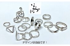 No.523 世界に一つだけのシルバーリング作り体験（2名様） ／ いたづら工作室 体験チケット オリジナル作品 指輪 イヤリング アクセサリー 埼玉県
