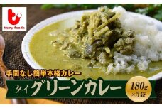 【訳あり】タイ グリーンカレー 180g×5袋 | 訳あり カレー 時短 レンチン 冷凍食品 グリーンカレー スパイスカレー 冷凍カレー エスニック パクチー ココナッツ 本格的 国産 保存食 常備食 プレゼント 自宅用 本格 中辛 おいしい おすすめ 人気 タミー食品 埼玉県 所沢市