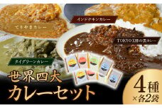 世界四大カレーセット 黒カレー･チキンカレー･グリーンカレー・てりやきカレー 4種×2袋 タミー食品 | カレー インドカレー ポークカレー チキンカレー グリーンカレー スパイス スパイスカレー 豚 豚肉 ポーク 鶏 鶏肉 チキン 冷凍カレー エスニック 本格的 保存食 常備食 ギフト 自宅用 おいしい おすすめ 埼玉県 所沢市