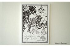 MOOMIN(ムーミン) ファブリックフレーム Mサイズ(ムーミン谷の地図)[52210385]