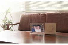 子どもの成長の記録を残せる! 木製手型フレームセット「天使の手型」[52210562]