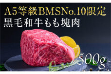 A5等級 BMSNo.10限定 黒毛和牛もも塊肉 ブロック 500g[52210700]