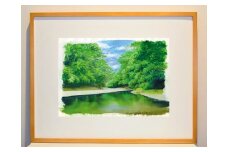 山本二三 複製画「飯能河原(2)」[52210863]