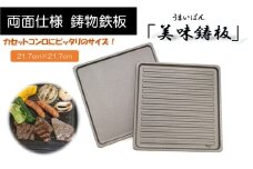「美味鋳板」両面仕様 鋳物鉄板[52210957]