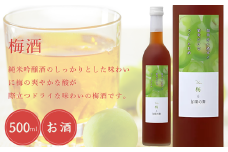 加須産の酒米と果実だけでつくったお酒　梅酒　箱入500ml