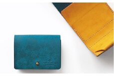 お札を折らない ミニ 財布 16 ターコイズイエロー