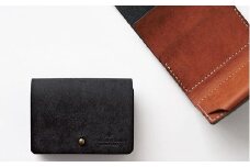 お札を折らない ミニ 財布 14 ブラックブラウン