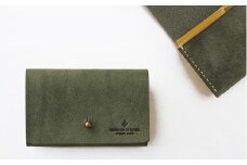 ガバッと開く名刺入れ兼カードケース 08 グリーンイエロー