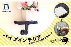 パイプインテリア インテリア パイプ 小物置き ディスプレイ台 壁面 物置 DIY 工作 関東 F5K-234