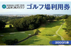 こだまゴルフクラブ ゴルフ場利用券 3000円券 ゴルフ チケット 平日 土日 祝日 関東 埼玉県 本庄市 首都圏 F5K-501
