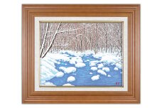 「渓雪」【 版画 額付 小川手漉和紙 日本版画会 小暮真望 東松山 埼玉県 芸術 美術 風景 自然 送料無料 埼玉県 東松山 バージョン 美しい ギャラリー アーティスト アート ART 芸術 デザイン インテリア 絵画 限定版 芸術品 オリジナル 青森県 十和田市 奥入瀬渓流 奥入瀬の四季 冬 川 雪 】