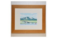 「水面の調べ（インチ）」【 版画 額付 小暮真望 東松山 埼玉県 芸術 美術 風景 自然 送料無料 群馬県 尾瀬ヶ原 バージョン 美しい ギャラリー アーティスト アート ART art 芸術 デザイン インテリア 絵画 限定版 芸術品 オリジナル 】
