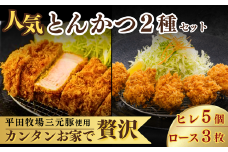 とんかつぼたん特製 ロースカツ ヒレカツ 2種 セット 合計約750g | とんかつ ロースカツ ヒレカツ ひれかつ 冷凍 あげるだけ 揚げるだけ 三元豚 カツセット 2種類セット 冷凍カツ 揚げ物セット 豚肉料理 家庭用カツ サクサク衣 ボリューム満点 お取り寄せグルメ 手軽調理 家族向けセット お弁当おかず ディナーセット フライ料理 冷凍食品 ギフトセット 高品質豚肉 東松山市 埼玉