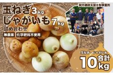 玉ねぎ3㎏じゃがいも7㎏ | 玉ねぎ たまねぎ ケルタマ アトン 無農薬 化学肥料不使用 じゃがいも ジャガイモ きたあかり 男爵 メークイン サラダ やさい 野菜 野菜セット 詰め合わせ おいしい 新鮮 埼玉県 東松山市