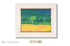 「彩秋」クリーム額 | 埼玉県 東松山市 版画 額付 小川手漉和紙 日本版画会 小暮真望 芸術 美術 風景 自然 送料無料 バージョン 美しい ギャラリー アーティスト アート ART 芸術 デザイン インテリア 絵画 限定版 芸術品 オリジナル 栃木県 日光市 小田代ヶ原 秋