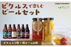 ＜COEDOブルワリー×東松山ふぉれ＞ピクルスで楽しむビールセット ｜ ビール クラフトビール ピクルス 野菜 夏 つまみ おすすめ ビールにあう ヘルシーおつまみ お試し セット コラボ さわやか 6種 2種 瓶 旬 季節 季節野菜 お楽しみ 瑠璃 伽羅 毬花 漆黒 白 紅赤 洋風 和風 ハニー コエド COEDO 東松山ふぉれ ふぉれ 埼玉県  東松山市