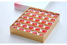 【先行予約】とちおとめ 特別贈答用 まなこころ・煌（850g【30～36粒】） ｜ とちおとめ トチオトメ イチゴ 苺 いちご きらめき 新鮮 中粒 箱 真心農園 果物 フルーツ 自然 甘い 美味しい ジューシー ビタミン おいしい おすすめ 贈り物 ギフト 埼玉県 東松山市