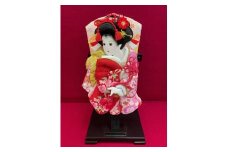 AR001 押絵羽子板　女物10号(約30cm)　飾り台付