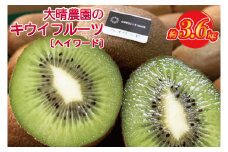 「緑と味覚の里　内牧」大晴農園のキウイフルーツ贈答用大箱約3.6kg（BY004-2）
