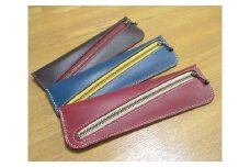 本革 ペンケース | 牛革 レザー レザークラフト クラフト 手縫い 手作り 文房具 筆箱 文具 あいろこいろ 埼玉県 狭山市