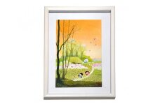 童絵 「春・夏・秋・冬」 池原昭治 B5判 | 風景画 絵画 原画 絵 アート インテリア 昔話 作品 画家 いけはらしょうじ 埼玉県 狭山市