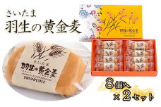 お菓子 洋菓子 和菓子 さいたま 羽生の黄金麦 8個 小分け 2セット お土産 プレゼント 